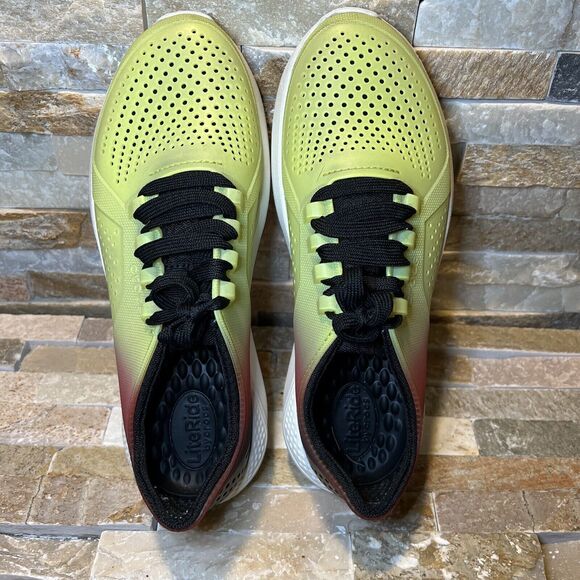 Crocs Literide Dip Pacer Mesh Lace Up Sneakers F900 Men's 8 | Women's 10 - Picture 5 of 13